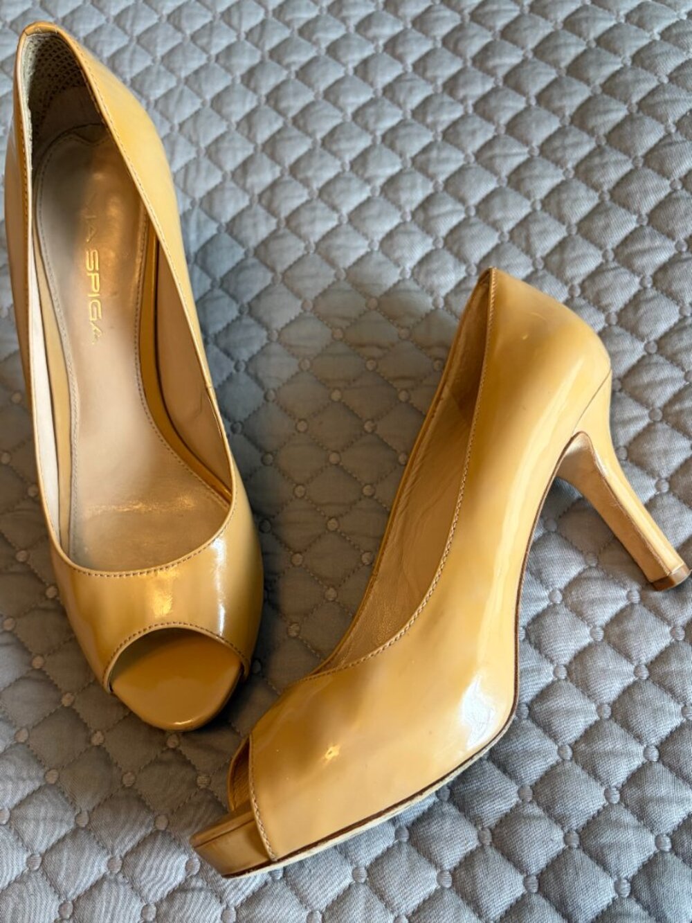 Via Spiga Patent Leather Neutral Pumps 6M